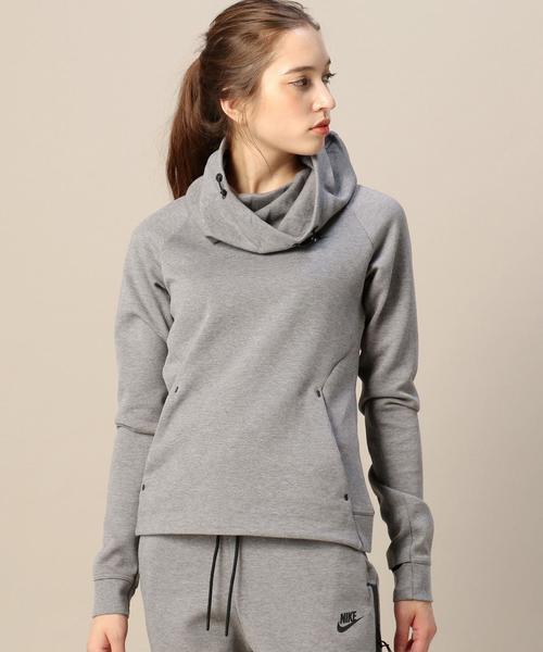 BEAUTY&YOUTH UNITED ARROWS（ビューティーアンドユースユナイテッドアローズ）の「BY NIKE テックフリースフードプルオーバー◆（その他トップス・レディース・ブラック/グレー・MEDIUM）」の2枚目の写真