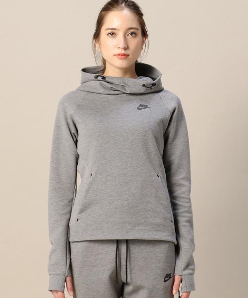 BEAUTY&YOUTH UNITED ARROWS（ビューティーアンドユースユナイテッドアローズ）の「BY NIKE テックフリースフードプルオーバー◆（その他トップス・レディース・ブラック/グレー・MEDIUM）」の4枚目の写真