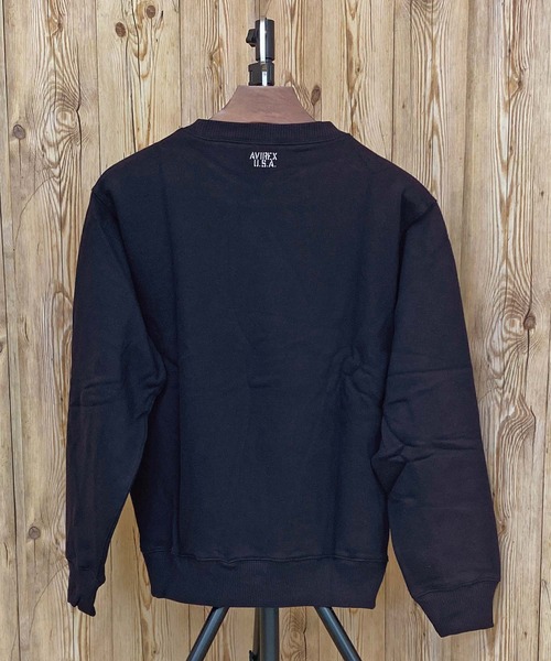 AVIREX(アヴィレックス)の「CREW NECK L/S SWEAT(スウェット・メンズ・ネイビー/グレー/ブラック・XL/XXL/L/M)」の12枚目の写真