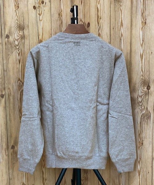 AVIREX(アヴィレックス)の「CREW NECK L/S SWEAT(スウェット・メンズ・ネイビー/グレー/ブラック・XL/XXL/L/M)」の6枚目の写真