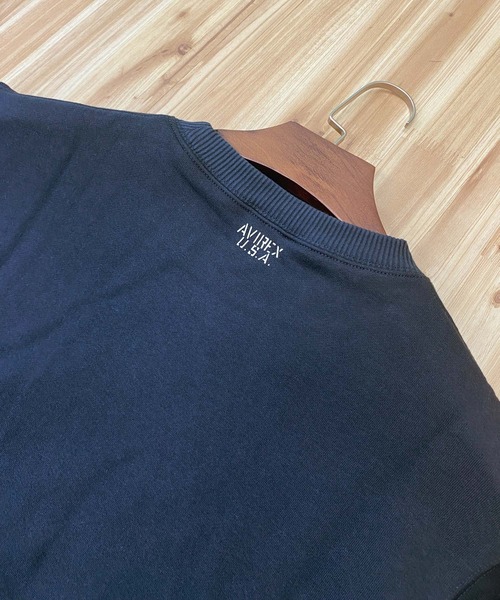 AVIREX(アヴィレックス)の「CREW NECK L/S SWEAT(スウェット・メンズ・ネイビー/グレー/ブラック・XL/XXL/L/M)」の8枚目の写真