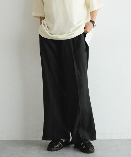 RAGEBLUE（レイジブルー）の「TWドレープワイドストレートスラックス（スラックス・メンズ・グレー/ブラック・LARGE/MEDIUM/SMALL）」の9枚目の写真