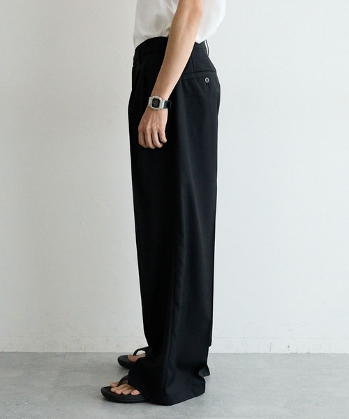 RAGEBLUE（レイジブルー）の「TWドレープワイドストレートスラックス（スラックス・メンズ・グレー/ブラック・LARGE/MEDIUM/SMALL）」の12枚目の写真