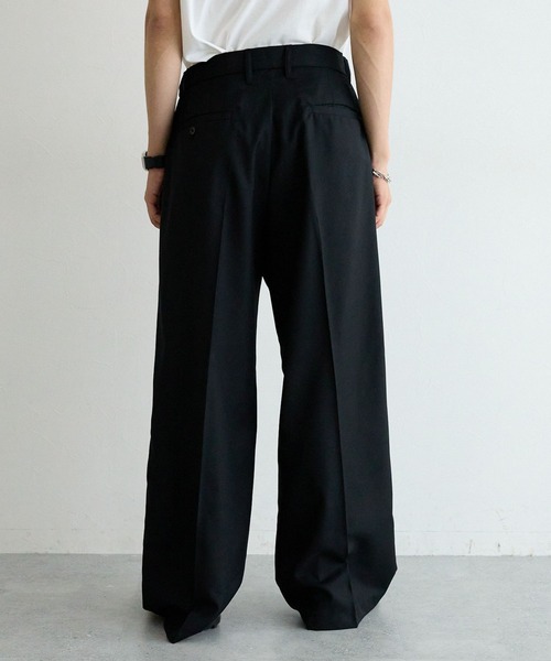RAGEBLUE（レイジブルー）の「TWドレープワイドストレートスラックス（スラックス・メンズ・グレー/ブラック・LARGE/MEDIUM/SMALL）」の14枚目の写真