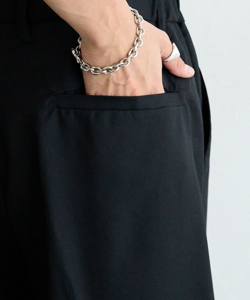 RAGEBLUE（レイジブルー）の「TWドレープワイドストレートスラックス（スラックス・メンズ・グレー/ブラック・LARGE/MEDIUM/SMALL）」の16枚目の写真