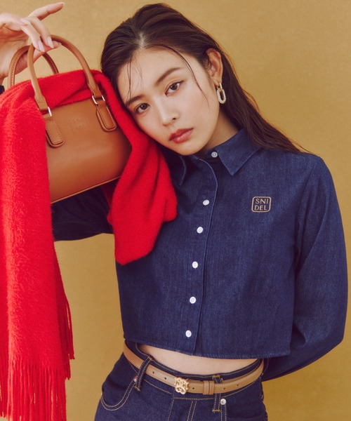 SNIDEL(スナイデル)の「メタルモチーフベルト(ベルト・レディース・ダークブラウン/ベージュ/ブラック・FREE)」の16枚目の写真