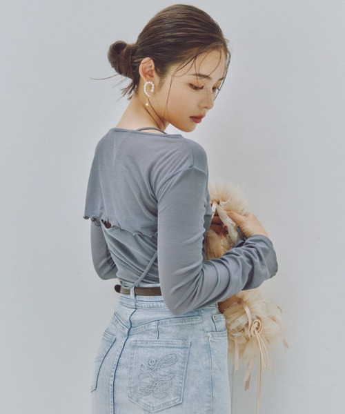 SNIDEL(スナイデル)の「メタルモチーフベルト(ベルト・レディース・ダークブラウン/ベージュ/ブラック・FREE)」の13枚目の写真