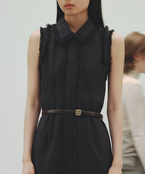 SNIDEL(スナイデル)の「メタルモチーフベルト(ベルト・レディース・ダークブラウン/ベージュ/ブラック・FREE)」の19枚目の写真