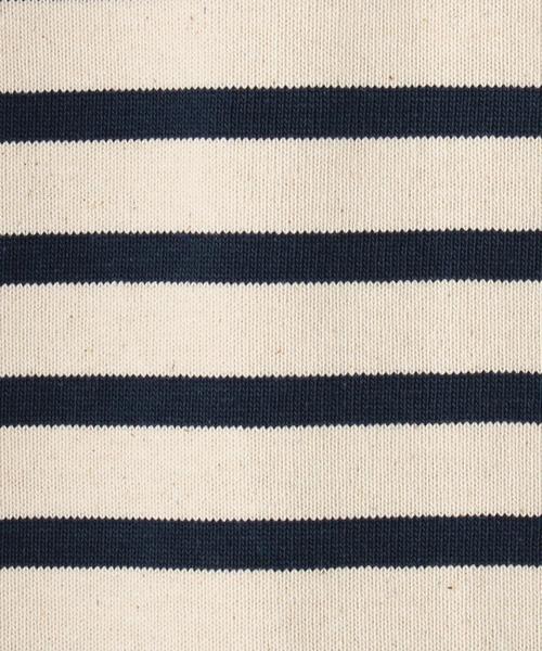 Le Minor（ルミノア）の「Le minor: ボートネック ボーダー カットソー（Tシャツ/カットソー・メンズ・ナチュラル/レッド/オリーブ/ネイビー・MEDIUM/X-LARGE/LARGE）」の13枚目の写真