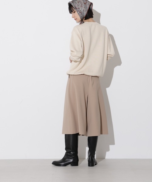 Apo(s)ture（アポスチャー）の「KATY-001/合繊ツータックキュロットパンツ（その他パンツ・レディース・ブラック/グリーン/ベージュ/チャコール・XS/S/M/L/XL）」の15枚目の写真