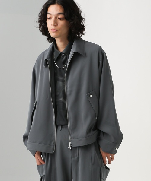 HARE(ハレ)の「【SET UP対応】TOROMIブルゾン(HARE)(ブルゾン・メンズ・グレー/ブラック/オレンジ・SMALL/MEDIUM)」の7枚目の写真