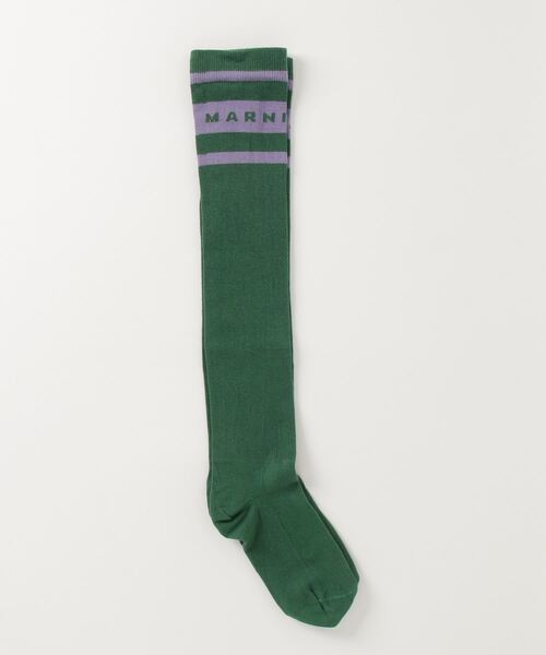 MARNI（マルニ）の「MARNI（マルニ）Kids & Junior ブランドロゴソックス（ソックス/靴下・キッズ・グリーン/ブルー・Ⅱ/Ⅲ/Ⅳ/Ⅰ）」の2枚目の写真