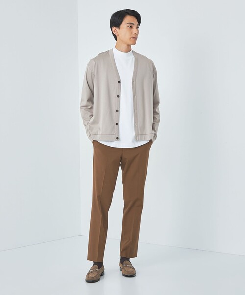 green label relaxing(グリーンレーベルリラクシング)の「L/A ポンチ Vネック カーディガン(カーディガン/ボレロ・メンズ・ベージュ/ワインレッド/ブラック・S/M/L/XL)」の11枚目の写真