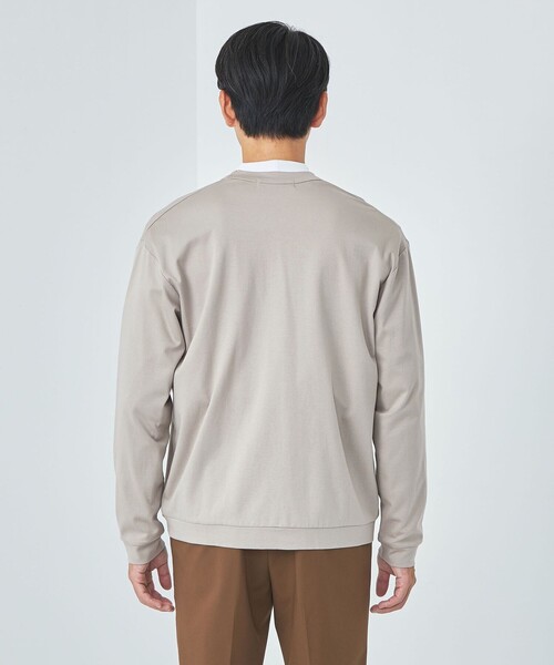 green label relaxing(グリーンレーベルリラクシング)の「L/A ポンチ Vネック カーディガン(カーディガン/ボレロ・メンズ・ベージュ/ワインレッド/ブラック・S/M/L/XL)」の6枚目の写真