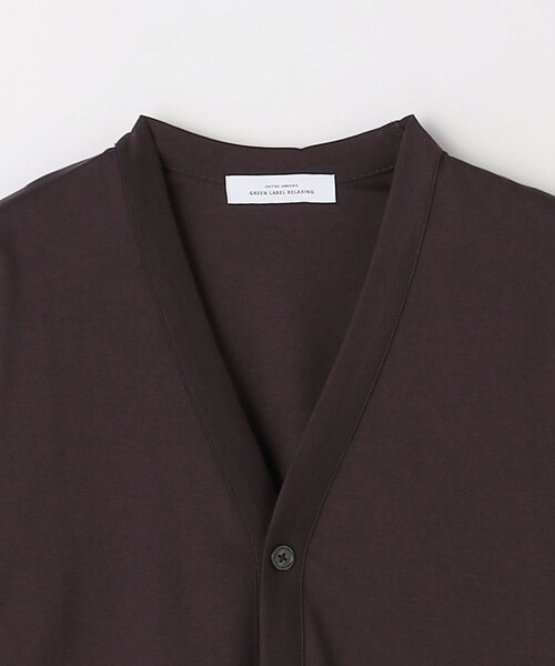 green label relaxing(グリーンレーベルリラクシング)の「L/A ポンチ Vネック カーディガン(カーディガン/ボレロ・メンズ・ベージュ/ワインレッド/ブラック・S/M/L/XL)」の15枚目の写真