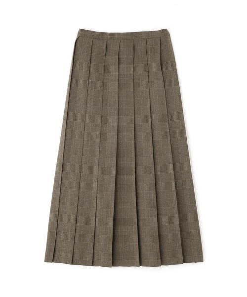 human woman(ヒューマンウーマン)の「◆ウーリッシュグレンチェックスカート(スカート・レディース・クリアブラウン・MEDIUM)」の3枚目の写真