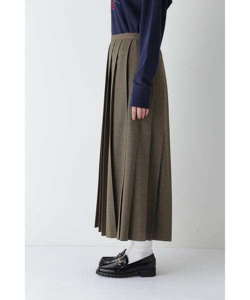 human woman(ヒューマンウーマン)の「◆ウーリッシュグレンチェックスカート(スカート・レディース・クリアブラウン・MEDIUM)」の8枚目の写真