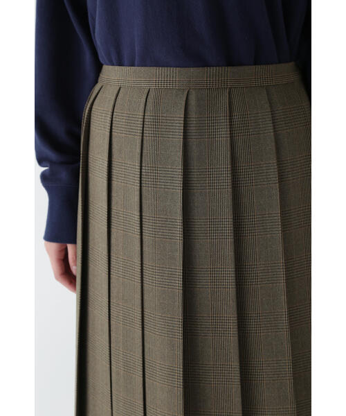 human woman(ヒューマンウーマン)の「◆ウーリッシュグレンチェックスカート(スカート・レディース・クリアブラウン・MEDIUM)」の10枚目の写真