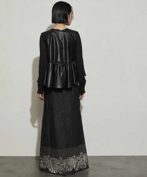 Firsthand（ファーストハンド）の「Firsthand/ファーストハンド フェイクレザー2WAYギャザートップス / ノースリーブ（ベスト・レディース・ブラウン/ブラック・ﾌﾘ-）」の15枚目の写真