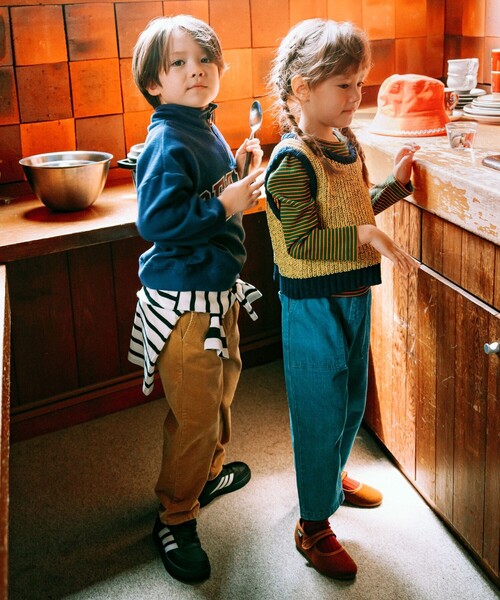 B:MING by BEAMS（ビーミングバイビームス）の「モール ニット ベスト 2024FW（90～140cm）（ベスト・キッズ・イエロー/ネイビー・M(110-120)/L(130-140)/S(90-100)）」の18枚目の写真