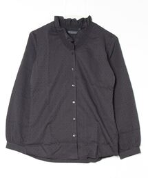 TOKYO SHIRTS | COFREX Ｖネックフリル 長袖レディースフリルシャツ(シャツ/ブラウス)