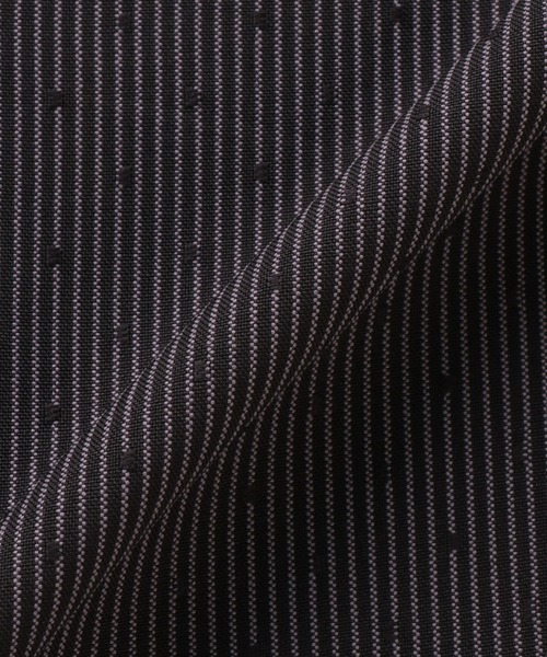 TOKYO SHIRTS（トウキョウシャツ）の「COFREX Ｖネックフリル 長袖レディースフリルシャツ（シャツ/ブラウス・レディース・ブラック・S/L/M/LL）」の2枚目の写真