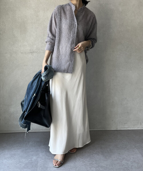 DouDou(ドゥドゥ)の「【WEB限定】フリンジジャガードシャツ(シャツ/ブラウス・レディース・ベージュ/グレー/ブラック・FREE)」の13枚目の写真