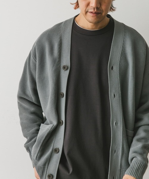 URBAN RESEARCH DOORS（アーバンリサーチドアーズ）の「ハードニットガーターカーディガン（カーディガン/ボレロ・メンズ・ブラック/ブルー/グレー・LARGE/MEDIUM）」の8枚目の写真