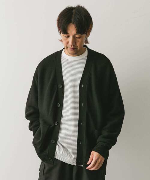 URBAN RESEARCH DOORS（アーバンリサーチドアーズ）の「ハードニットガーターカーディガン（カーディガン/ボレロ・メンズ・ブラック/ブルー/グレー・LARGE/MEDIUM）」の12枚目の写真