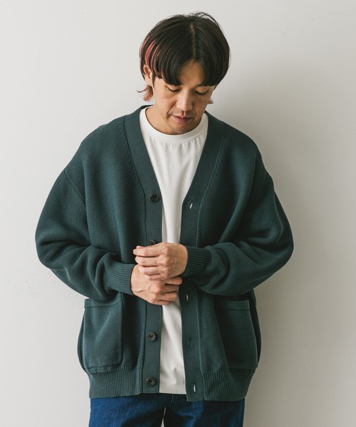 URBAN RESEARCH DOORS（アーバンリサーチドアーズ）の「ハードニットガーターカーディガン（カーディガン/ボレロ・メンズ・ブラック/ブルー/グレー・LARGE/MEDIUM）」の16枚目の写真