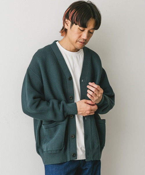 URBAN RESEARCH DOORS（アーバンリサーチドアーズ）の「ハードニットガーターカーディガン（カーディガン/ボレロ・メンズ・ブラック/ブルー/グレー・LARGE/MEDIUM）」の17枚目の写真