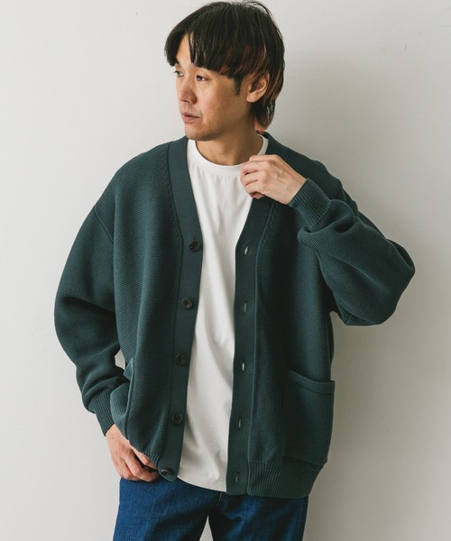 URBAN RESEARCH DOORS（アーバンリサーチドアーズ）の「ハードニットガーターカーディガン（カーディガン/ボレロ・メンズ・ブラック/ブルー/グレー・LARGE/MEDIUM）」の18枚目の写真