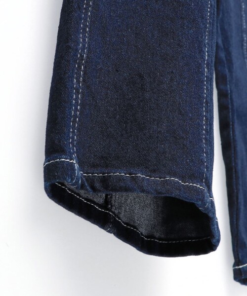 EDWIN(エドウィン)の「【Ou? by EDWIN】デニムオーバーサロペット(サロペット/オーバーオール・キッズ・ネイビー・90/100/110/120/130/140/150)」の7枚目の写真