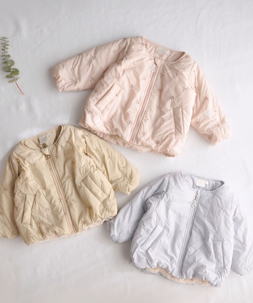 coto cotte（コトコト）の「さくらんぼ刺繍 ナイロン ジャケット（ノー