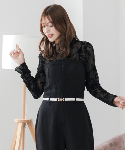 Julia Boutique(ジュリアブティック)の「ゴールドバックル細ベルト(ベルト・レディース・ブラック/ホワイト/ブラウン・ONE)」の4枚目の写真