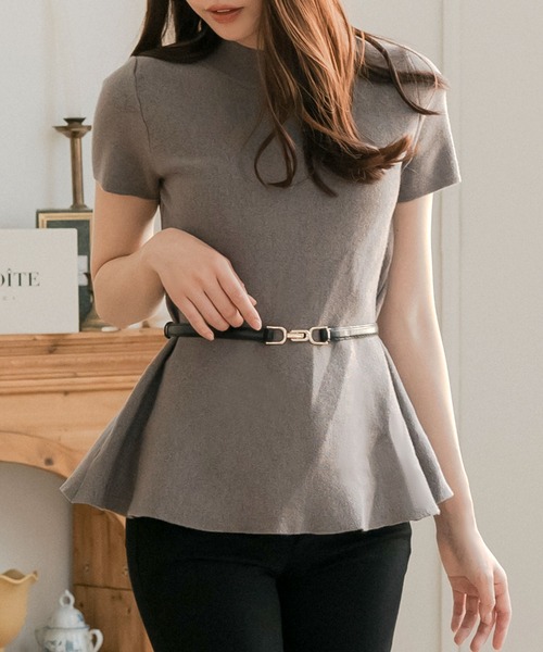 Julia Boutique(ジュリアブティック)の「ゴールドバックル細ベルト(ベルト・レディース・ブラック/ホワイト/ブラウン・ONE)」の9枚目の写真
