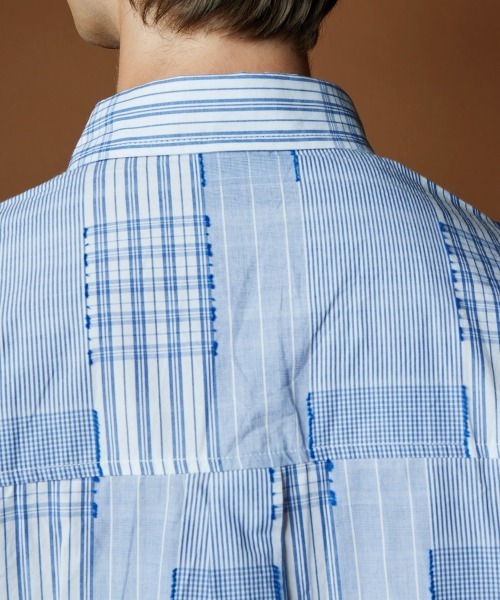 rehacer（レアセル）の「R. : Deformation Pattern Shirt（シャツ/ブラウス・メンズ・ブルー・SMALL/MEDIUM/LARGE）」の5枚目の写真