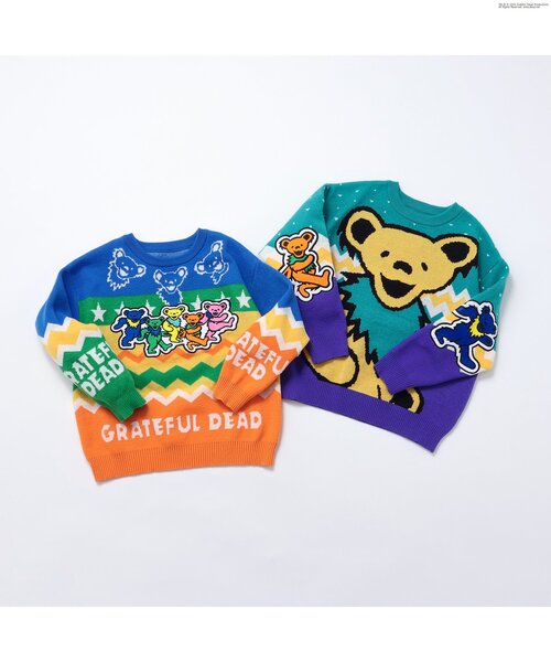 トップス GRATEFULDEAD x WDS Jacquard Knit Sweater Grateful Dead × WIND AND SEA