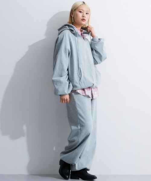TTOL(トール)の「スウェットパンツ(スウェットパンツ・レディース・グリーン/杢グレー・M-L/L-XL/LL~3L)」の5枚目の写真