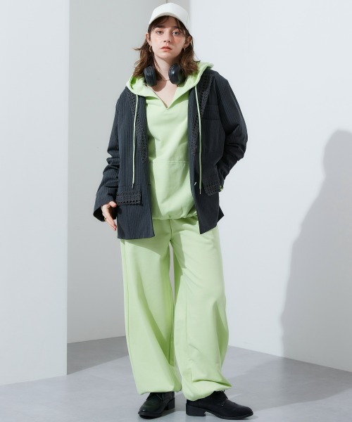 TTOL(トール)の「スウェットパンツ(スウェットパンツ・レディース・グリーン/杢グレー・M-L/L-XL/LL~3L)」の18枚目の写真