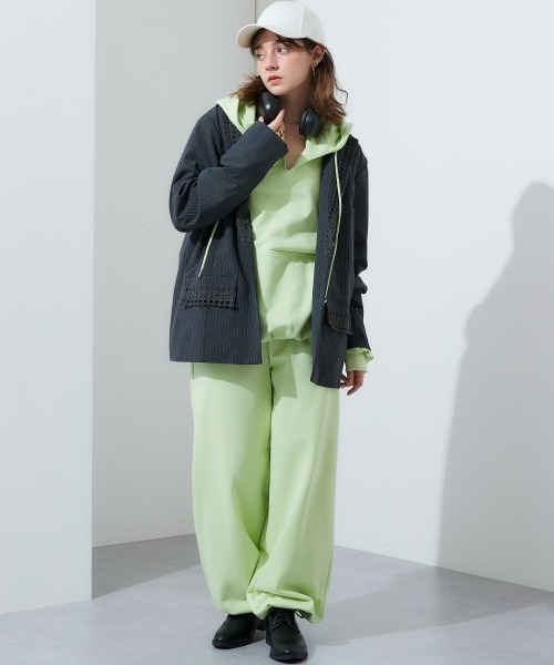 TTOL(トール)の「スウェットパンツ(スウェットパンツ・レディース・グリーン/杢グレー・M-L/L-XL/LL~3L)」の21枚目の写真