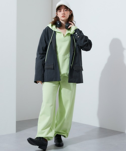 TTOL(トール)の「スウェットパンツ(スウェットパンツ・レディース・グリーン/杢グレー・M-L/L-XL/LL~3L)」の22枚目の写真