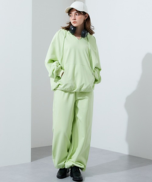 TTOL(トール)の「スウェットパンツ(スウェットパンツ・レディース・グリーン/杢グレー・M-L/L-XL/LL~3L)」の14枚目の写真