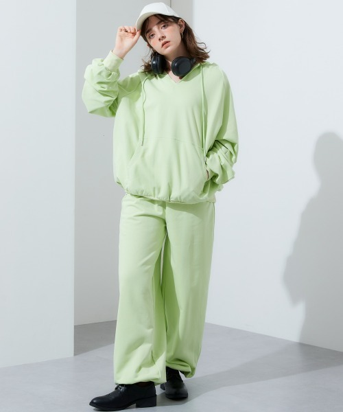 TTOL(トール)の「スウェットパンツ(スウェットパンツ・レディース・グリーン/杢グレー・M-L/L-XL/LL~3L)」の15枚目の写真