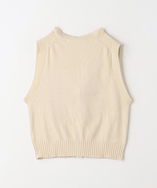 CITEN（シテン）の「＜CITEN＞ベロアモールベスト（ベスト・レディース・シャーベット/ダークグレー/オフホワイト・FREE）」の17枚目の写真