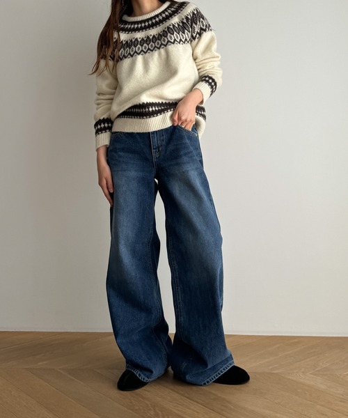 El mar ローウエストデニムパンツ（デニムパンツ）｜CANAL JEAN