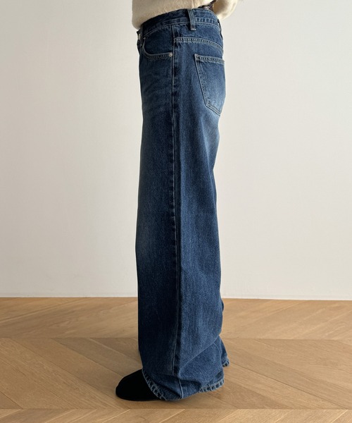 CANAL JEAN（キャナルジーン）の「El mar　ローウエストデニムパンツ（デニムパンツ・レディース・インディゴブルー/ダークインディゴブルー・SMALL/MEDIUM）」の10枚目の写真