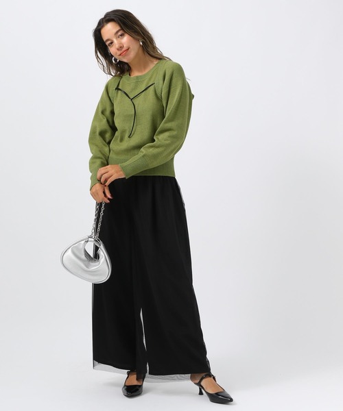 BAYFLOW（ベイフロー）の「【スタッフ企画】2PマルチWAYニット／YOU are YOU（ニット/セーター・レディース・アイボリー/カーキ・FREE）」の6枚目の写真