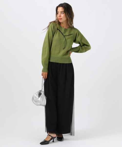 BAYFLOW（ベイフロー）の「【スタッフ企画】2PマルチWAYニット／YOU are YOU（ニット/セーター・レディース・アイボリー/カーキ・FREE）」の7枚目の写真