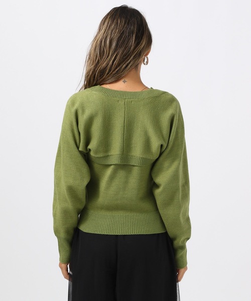 BAYFLOW（ベイフロー）の「【スタッフ企画】2PマルチWAYニット／YOU are YOU（ニット/セーター・レディース・アイボリー/カーキ・FREE）」の18枚目の写真